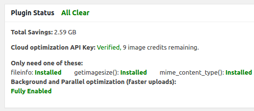Background Optimization Enabled